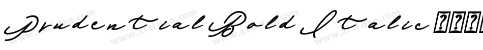 Prudential Bold Italic字体转换